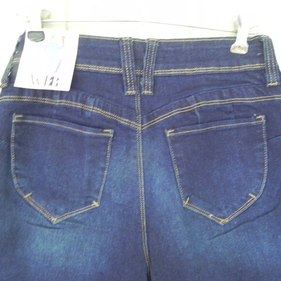 NWT YMI WannaBettaButt Women's Capri Pants Size 7/28 High Rise Crop - Dark Blue - Picture 5 of 5